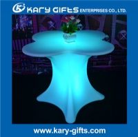 DMX Light Controller Flower-shaped Restaurant Table Plastic Dinning Table KFT-7871